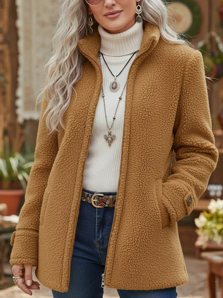 Philippa | Chaqueta con cremallera completa y cuello alto