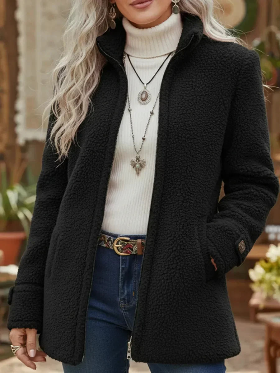 Philippa | Chaqueta con cremallera completa y cuello alto