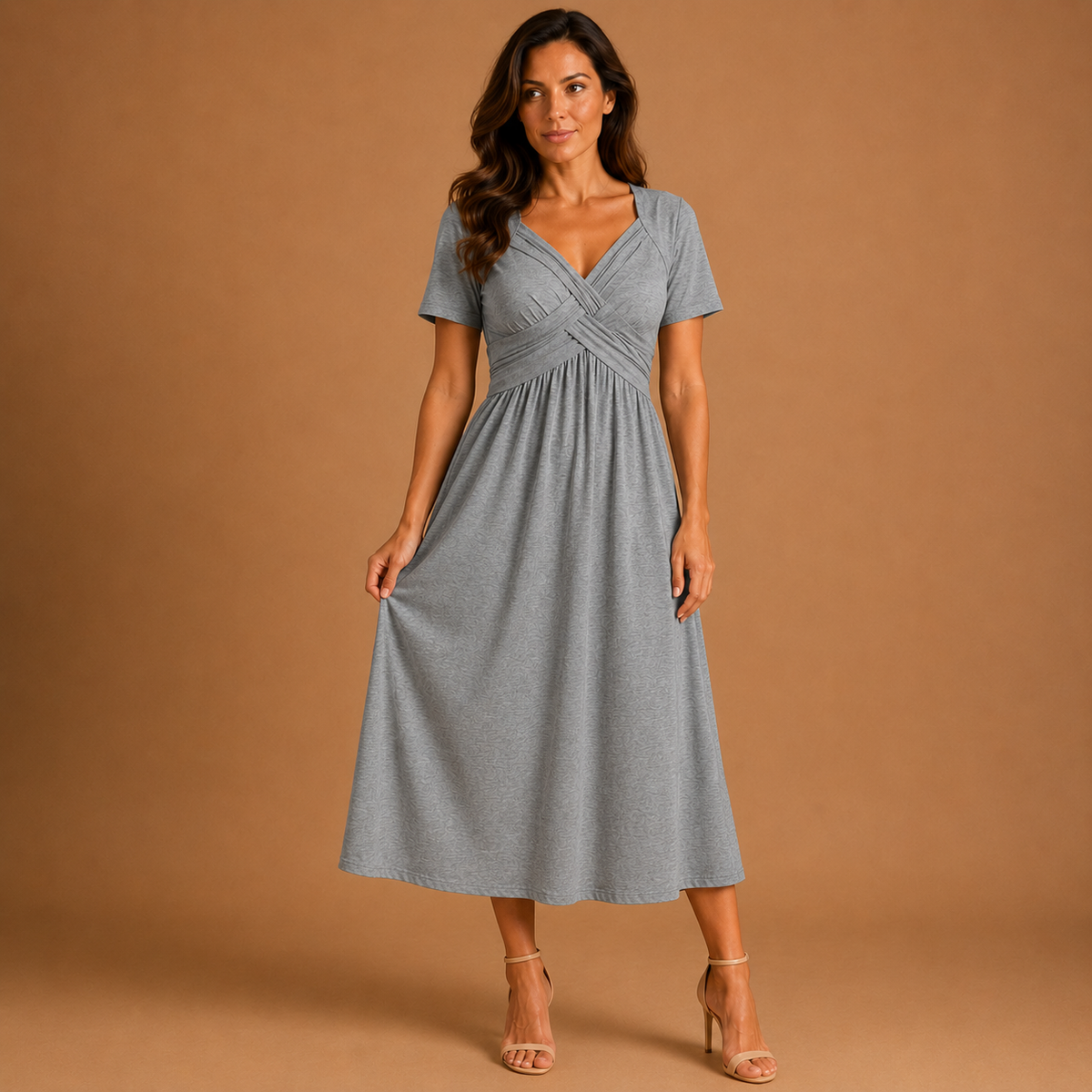Alice | Vestido midi elegante de corte en A