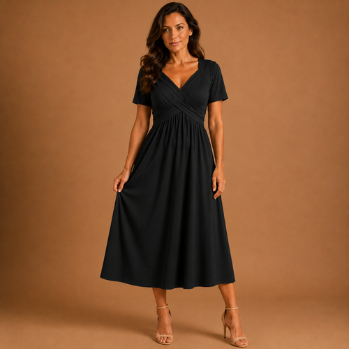 Alice | Vestido midi elegante de corte en A