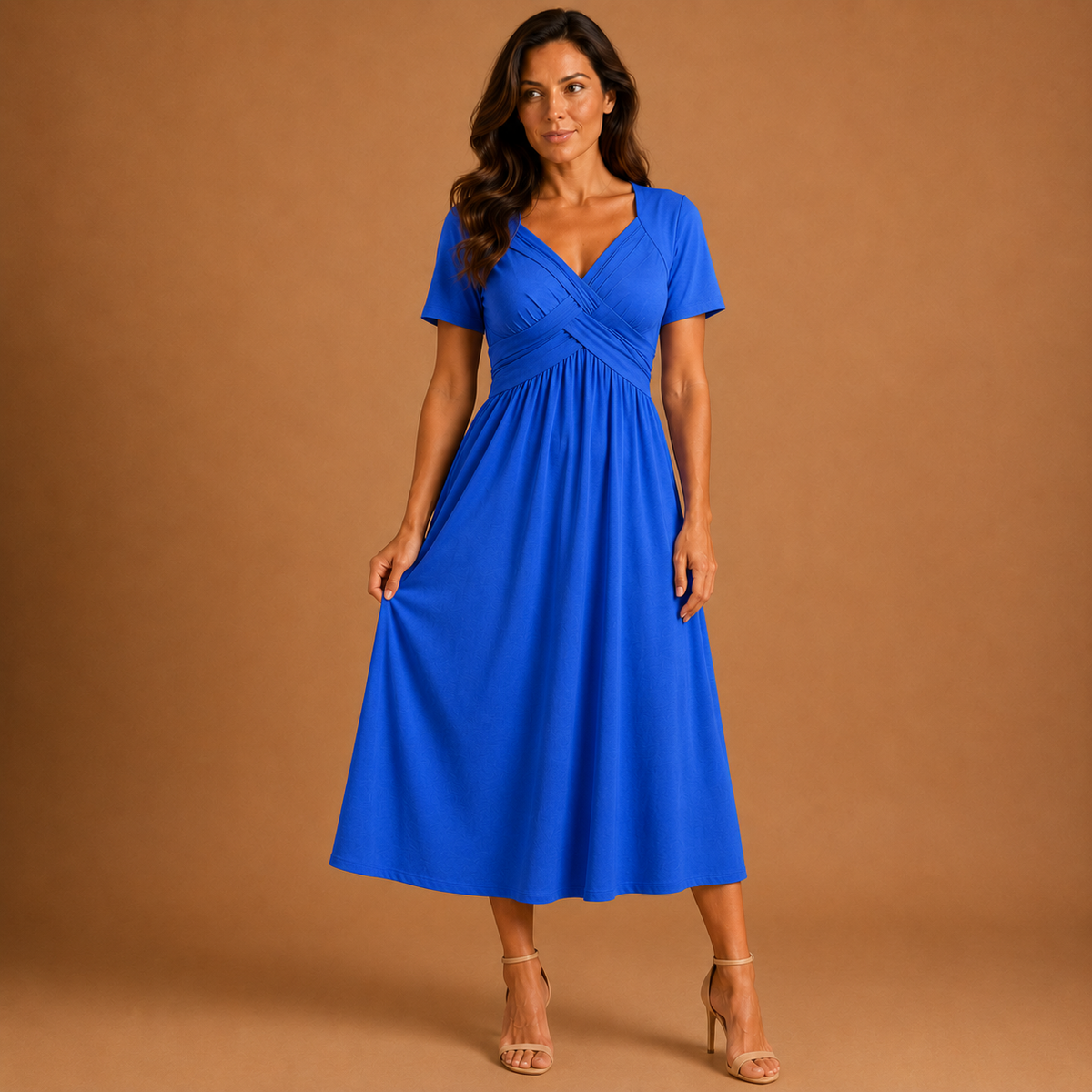 Alice | Vestido midi elegante de corte en A