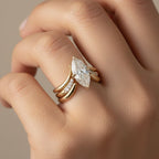 Anillo dorado Drop Crown