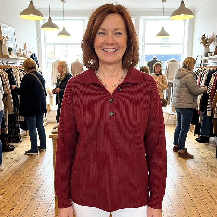 Constance | Jersey con cuello polo y botones