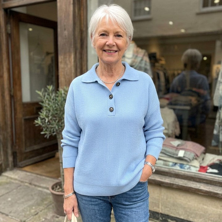 Constance | Jersey con cuello polo y botones