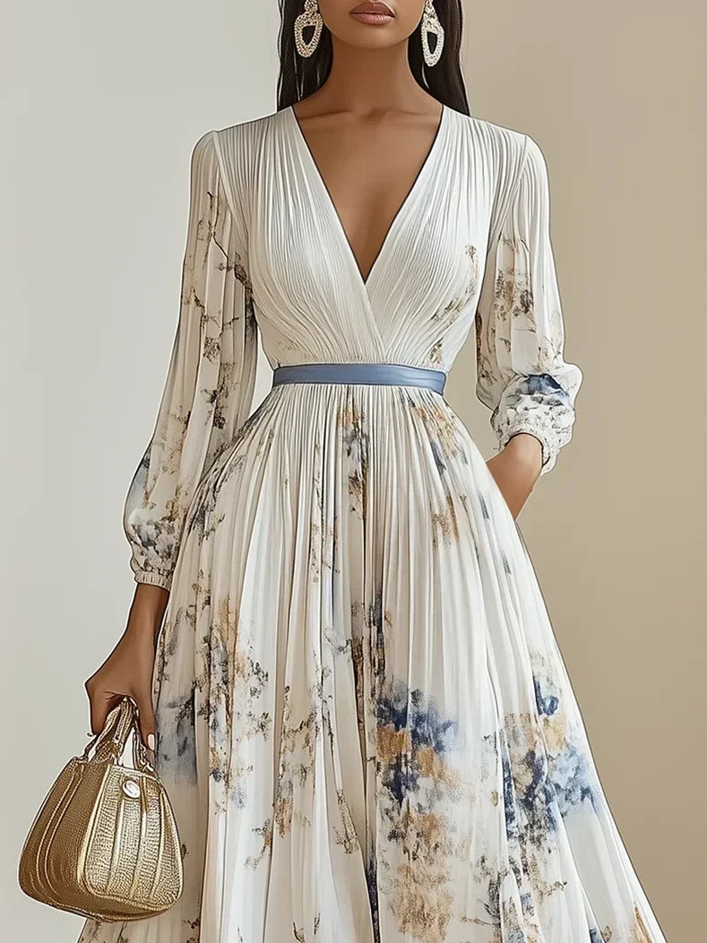 Helston | Vestido elegante con escote en pico