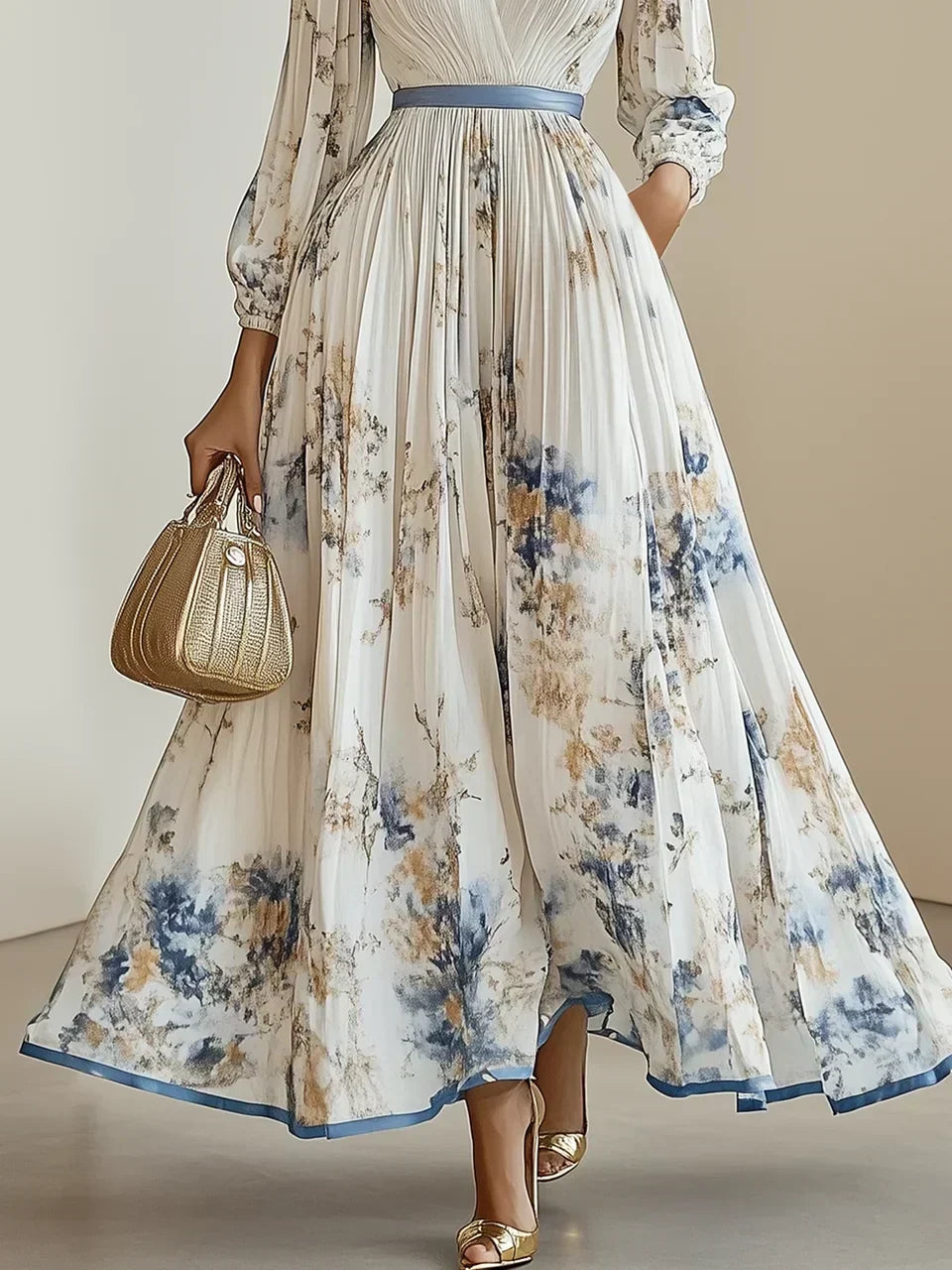 Helston | Vestido elegante con escote en pico