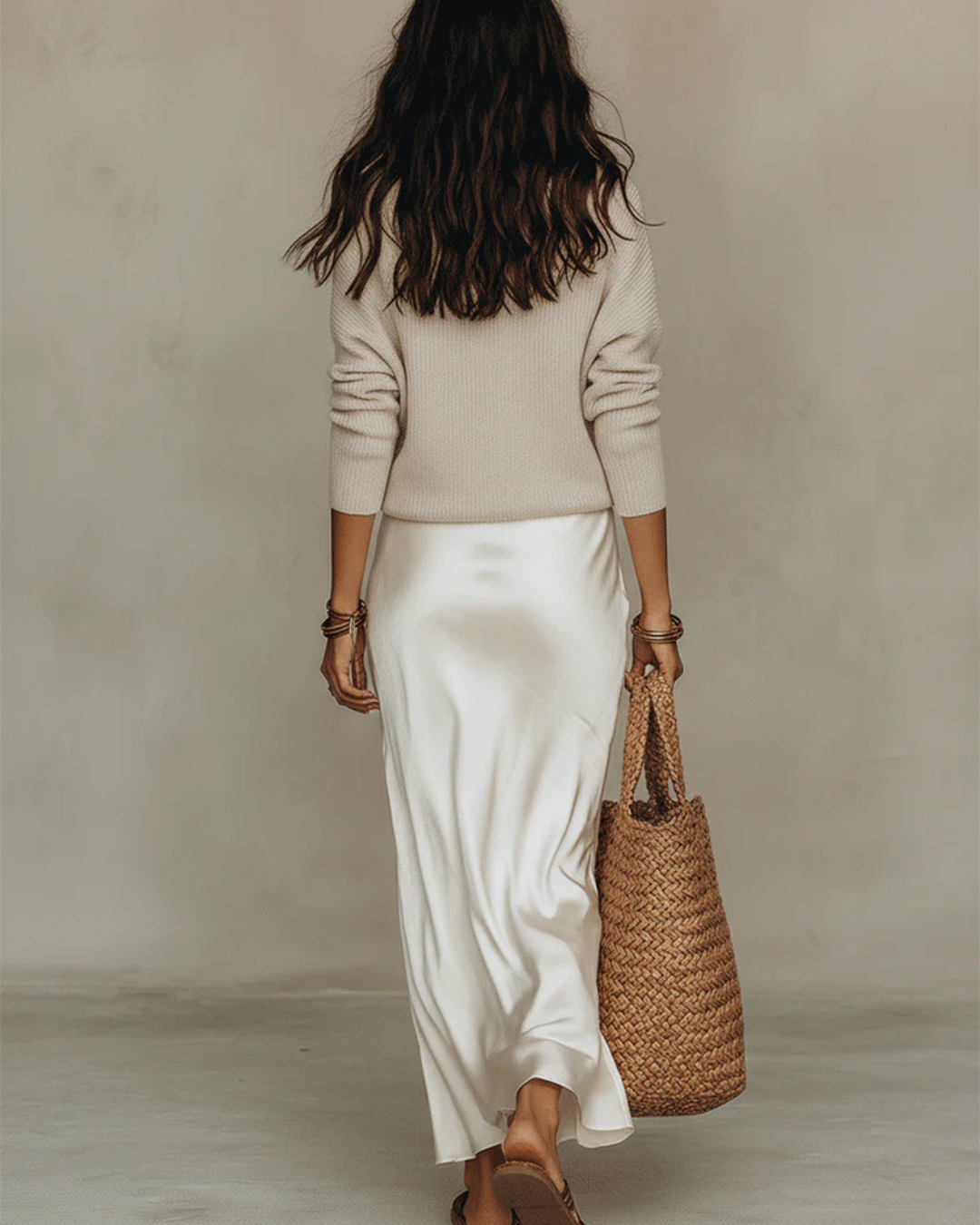 Solène | Conjunto de vestido lencero y punto