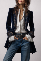 Coralie | Chaqueta larga bordada