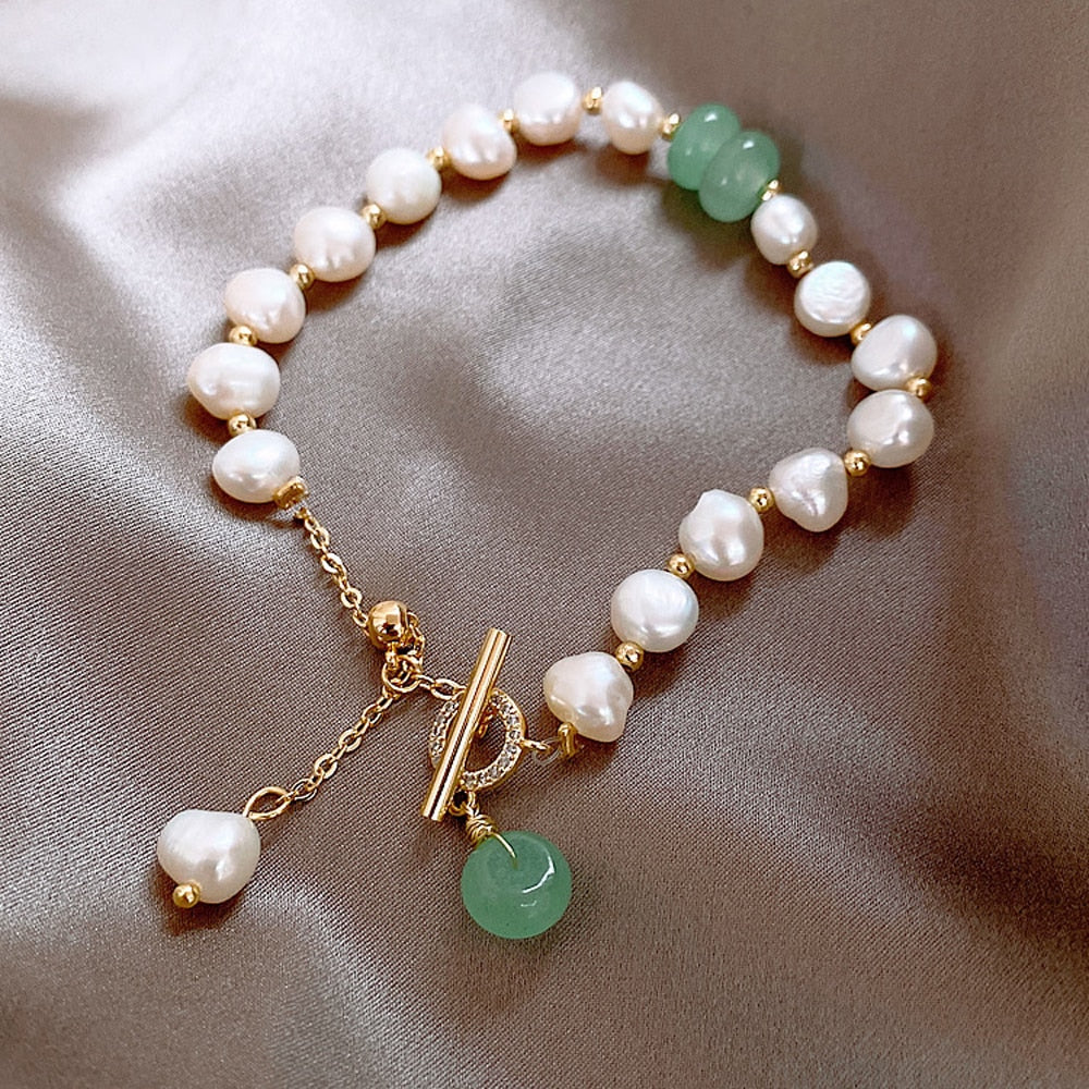 Pulsera aventura con perla del océano