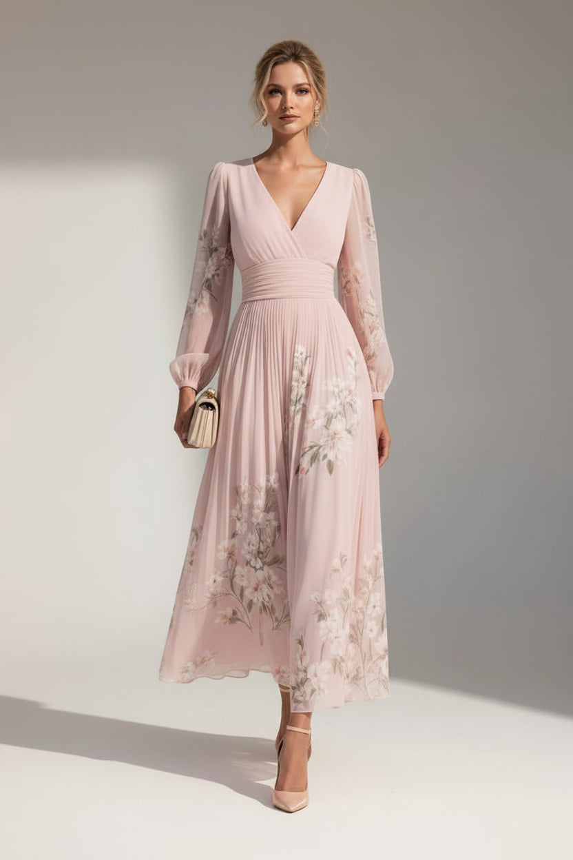 Prescela | Vestido midi floral