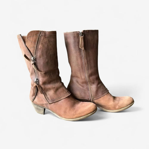 Amparo | Botas de media caña con cremallera