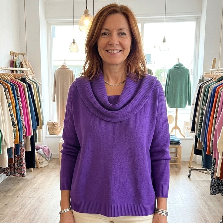 Juliette | Jersey con cuello cascada