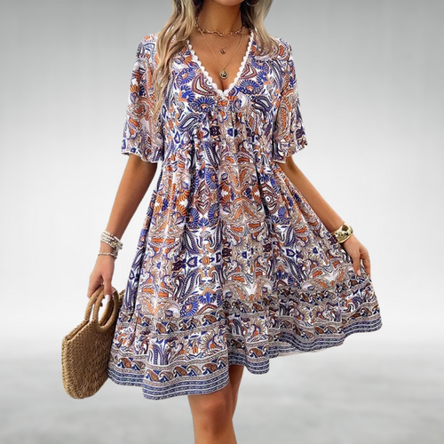 Adriana | Vestido con estampado paisley