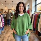 Mirella | Poncho de Punto con Capucha