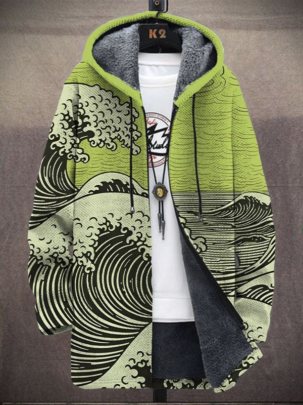 Calantha | Chaqueta larga acogedora tipo duster con capucha