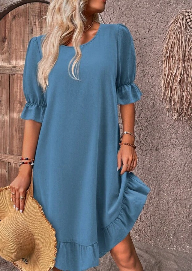 Isholde | Vestido con medias mangas