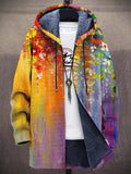 Clemence | Chaqueta ligera con capucha y estampado artístico