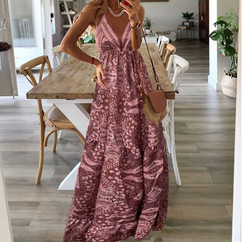 Weren | Vestido largo con escote en pico