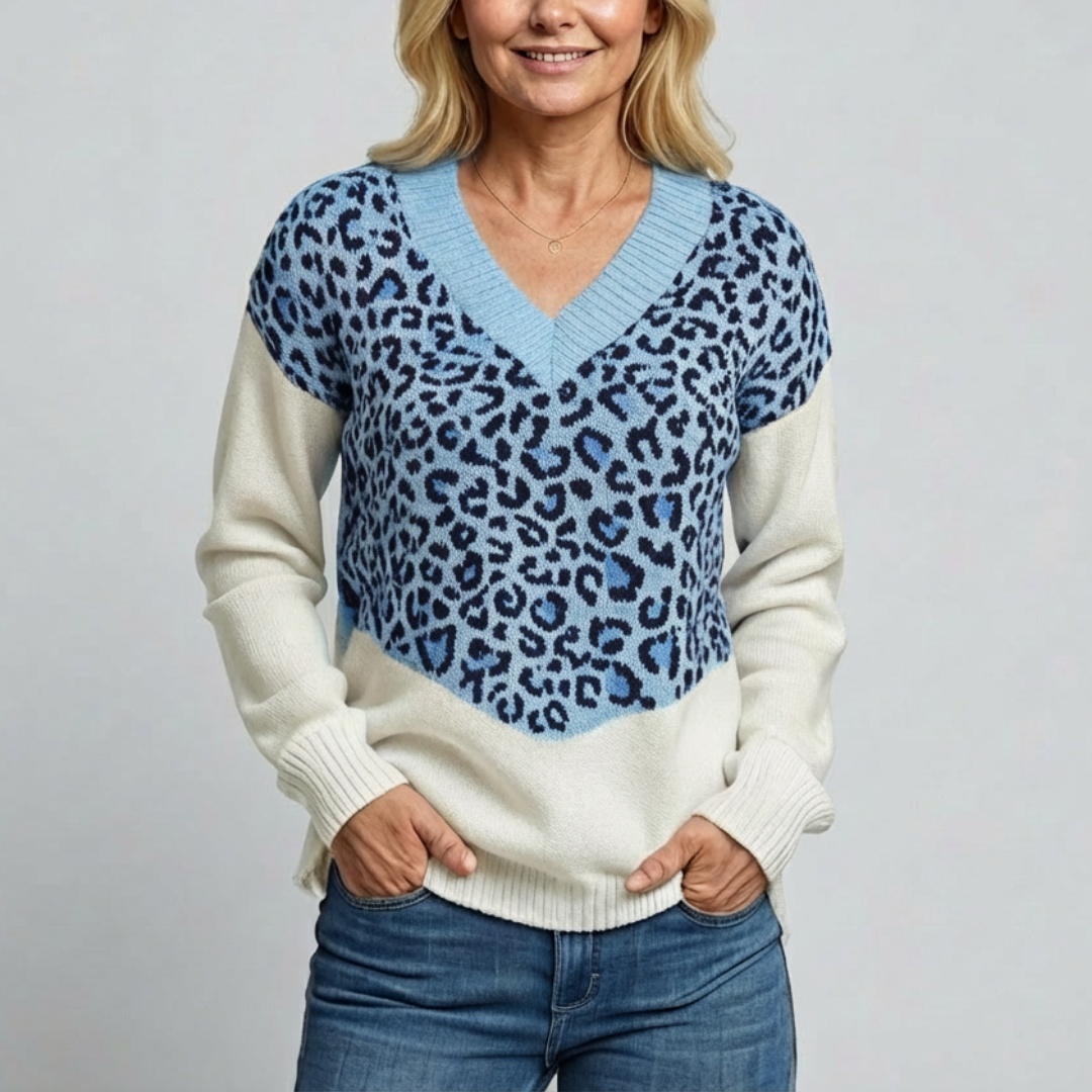 Isa | Jersey chic de leopardo