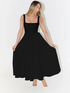 Melisa | Vestido midi elegante de silueta femenina