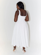 Melisa | Vestido midi elegante de silueta femenina