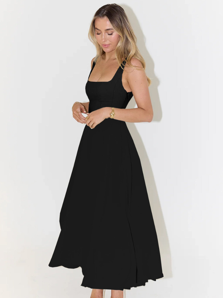 Melisa | Vestido midi elegante de silueta femenina