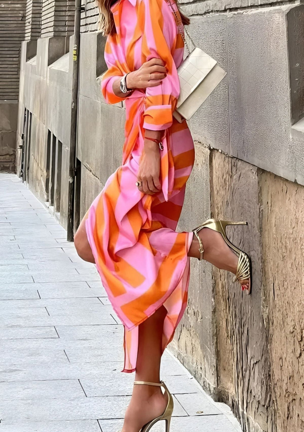 Ollivia | Vestido camisero entallado