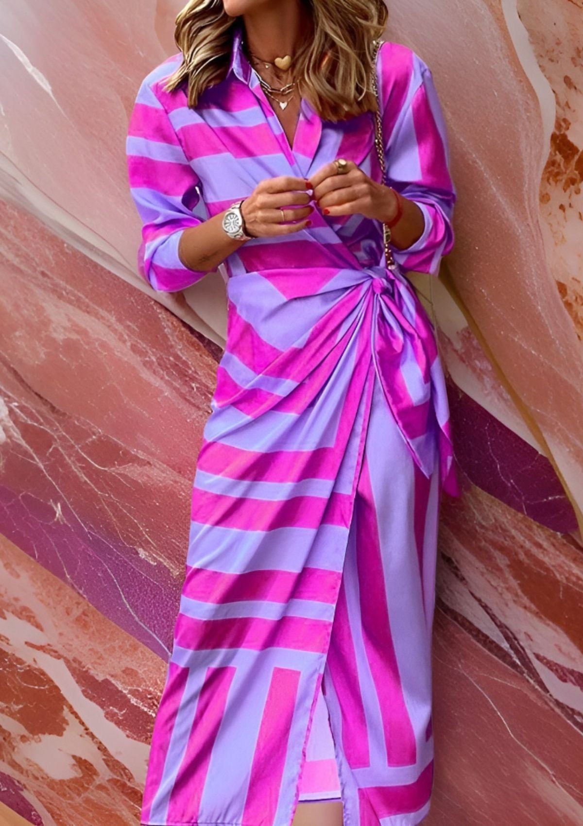 Ollivia | Vestido camisero entallado