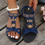 Isla | Sandalias con tiras de flores