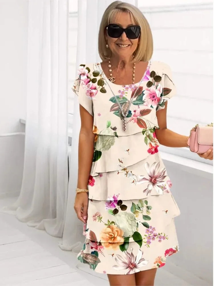 Diane | Vestido fluido con volantes