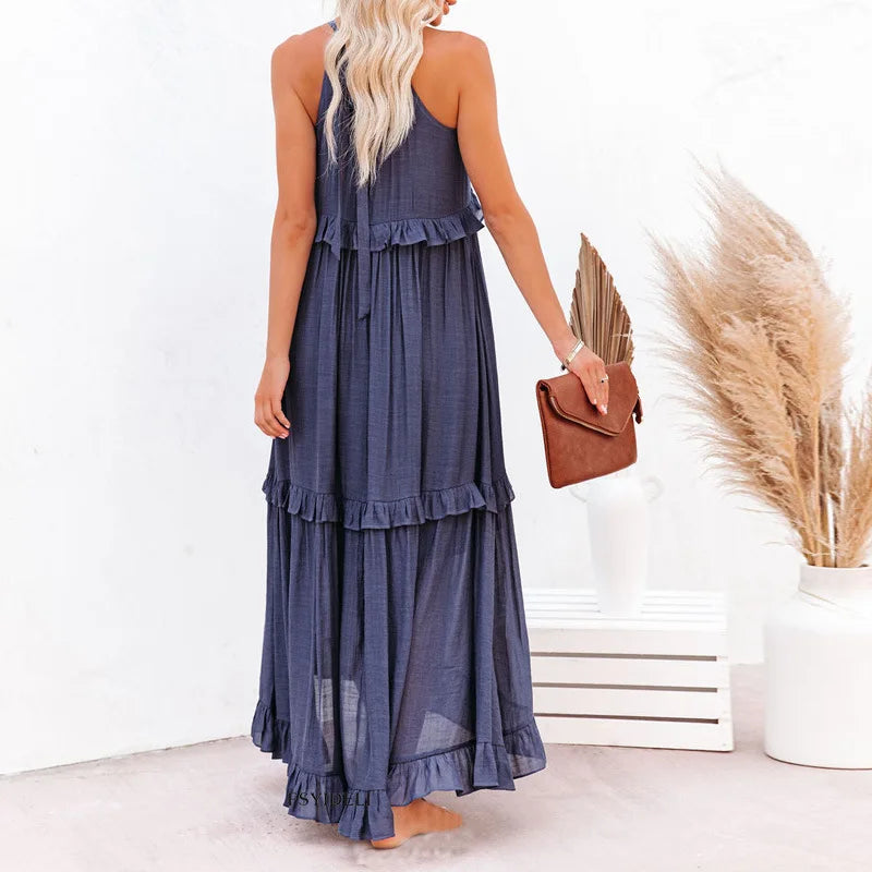 Dylilah | Vestido con dobladillo de volantes