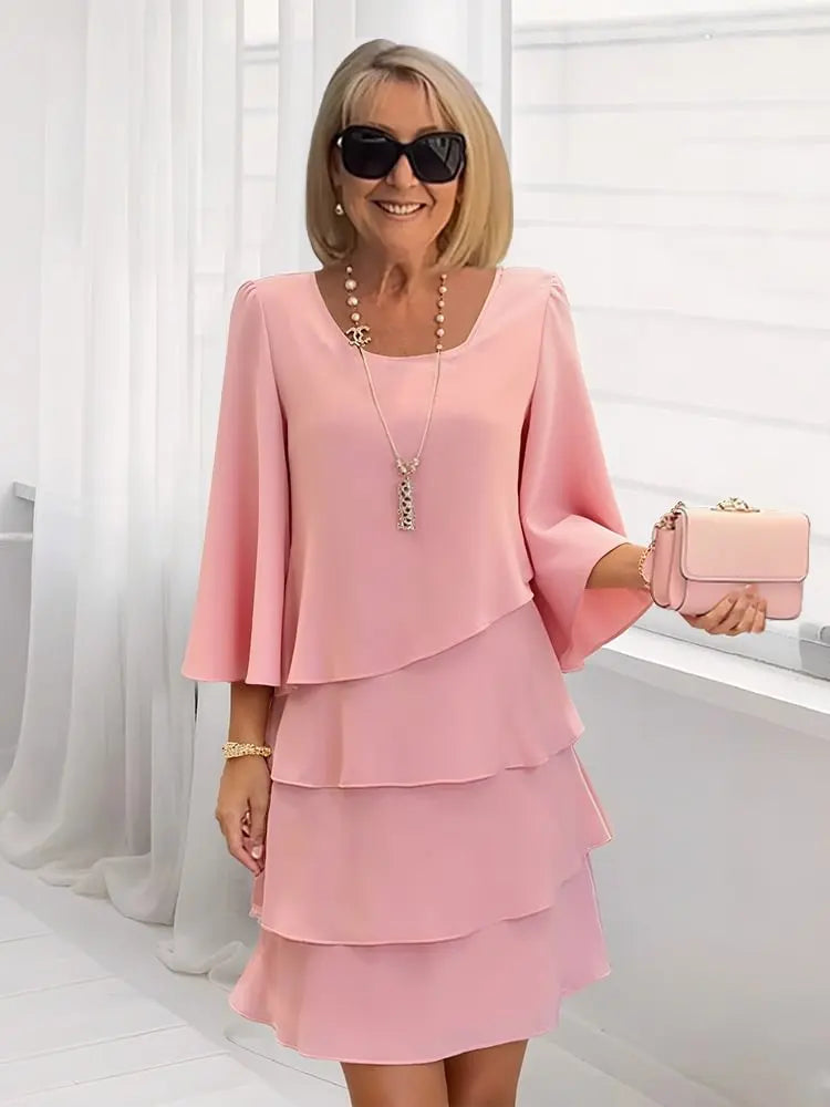 Diane | Vestido fluido con volantes