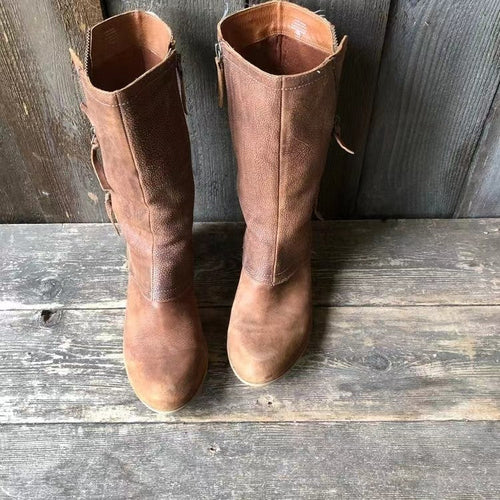 Amparo | Botas de media caña con cremallera