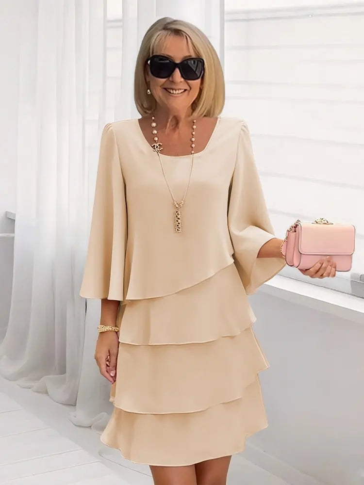 Diane | Vestido fluido con volantes