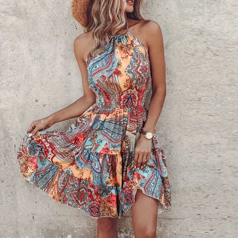 Loxlie | Vestido de espalda descubierta