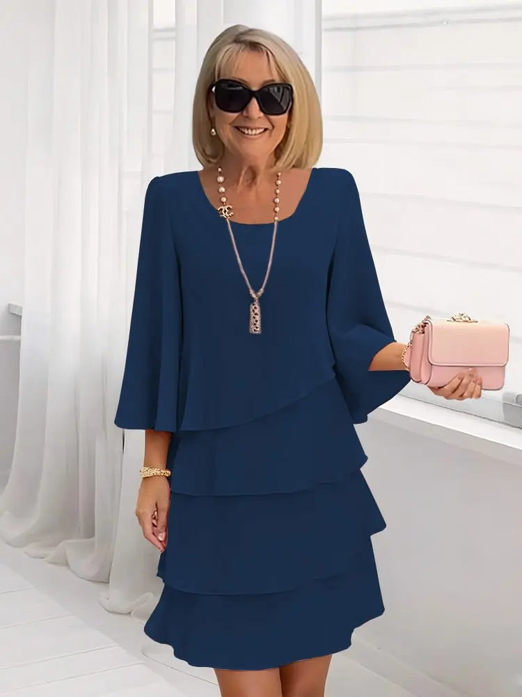 Diane | Vestido fluido con volantes