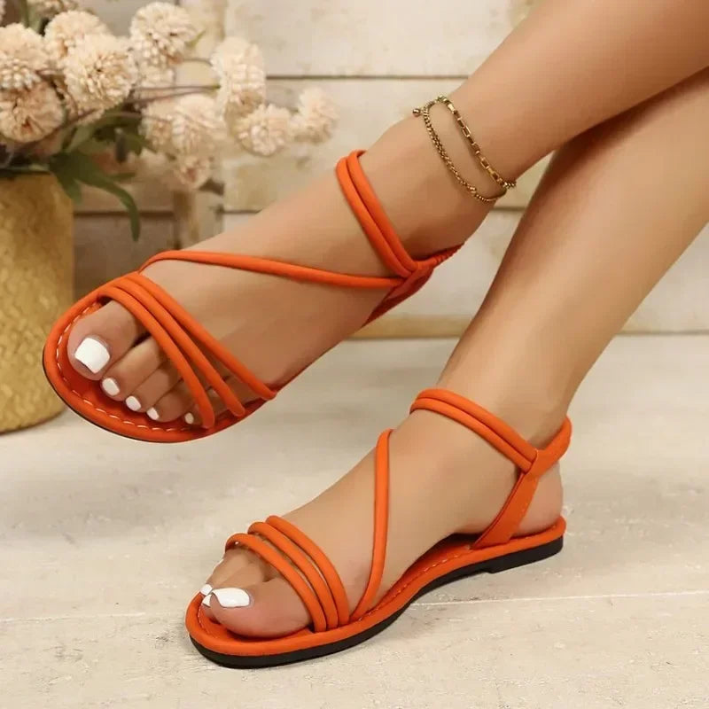 Freya | Sandalias con tiras elásticas