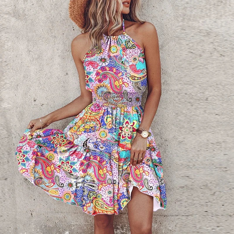 Loxlie | Vestido de espalda descubierta