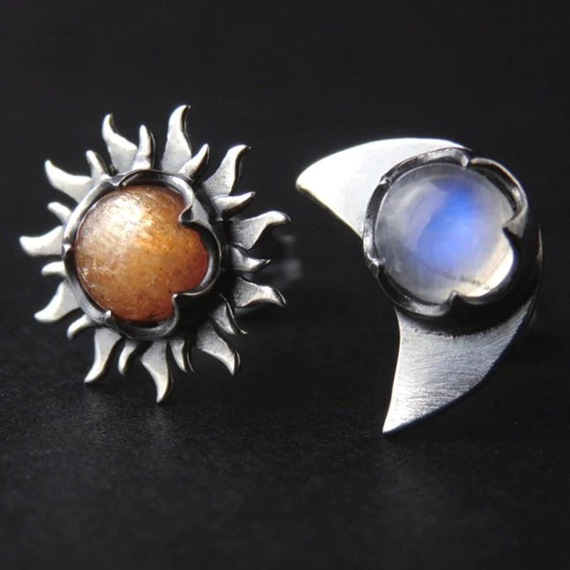 Pendientes de sol y luna