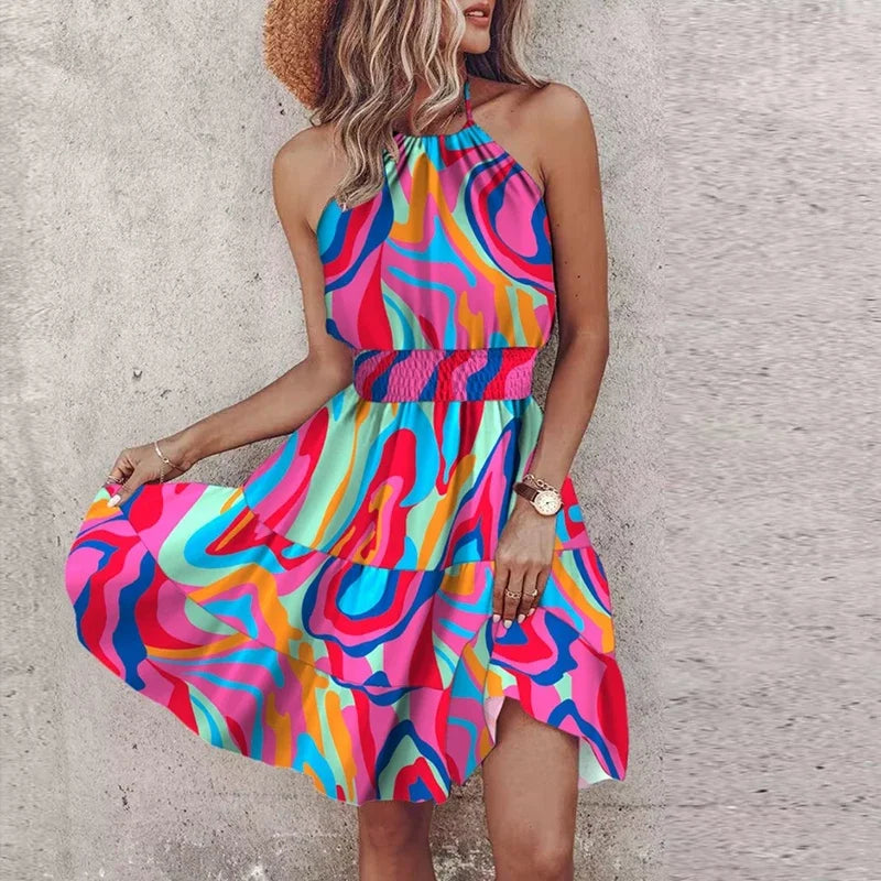 Loxlie | Vestido de espalda descubierta