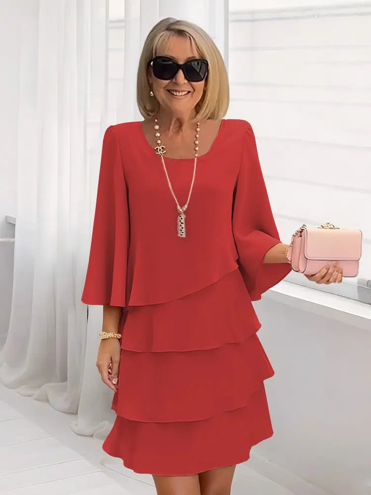 Diane | Vestido fluido con volantes