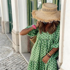 Cassandra | Vestido con estampado geométrico
