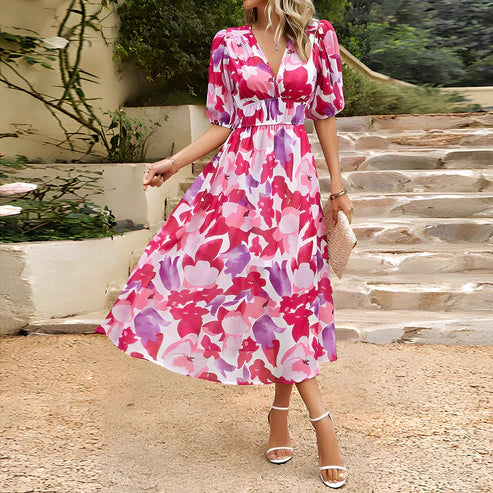 Everley | Vestido vintage con mangas farol