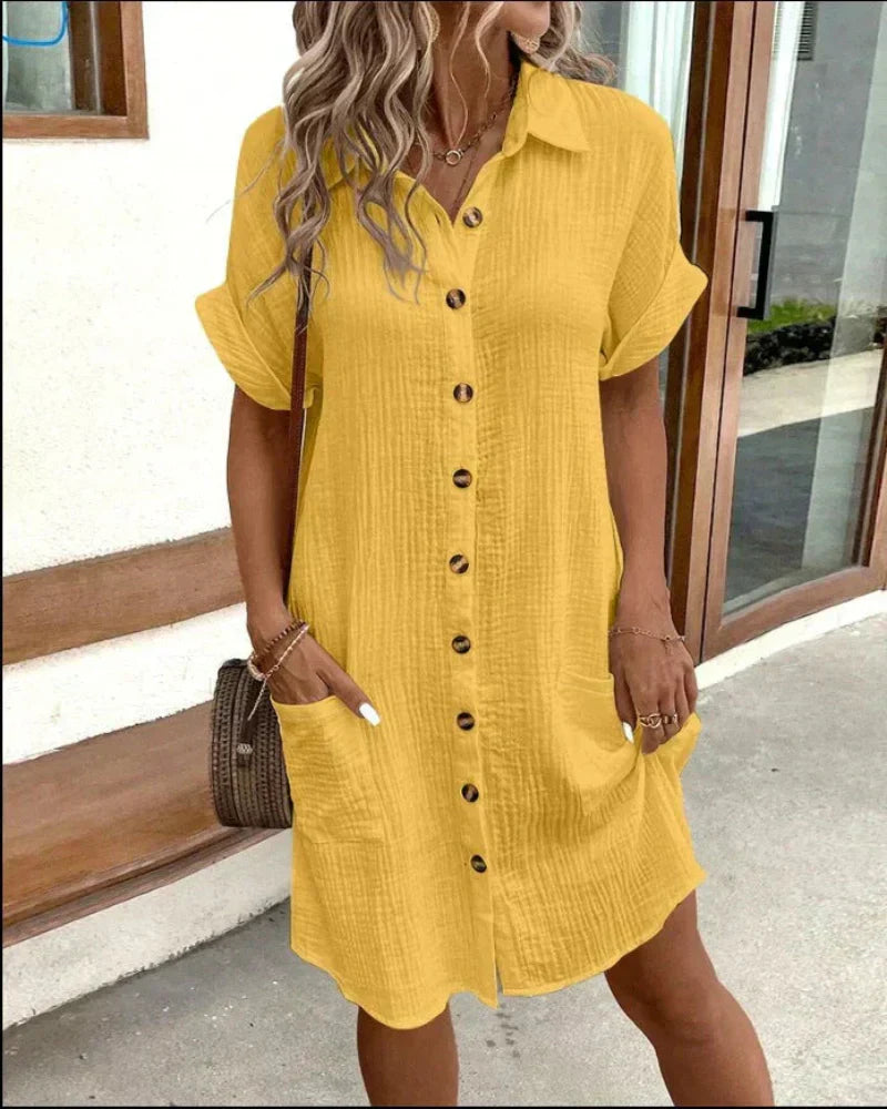 Hailey | Vestido camisero cómodo