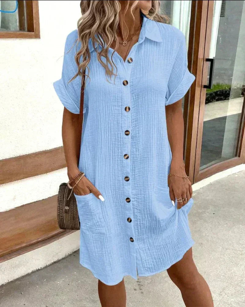 Hailey | Vestido camisero cómodo