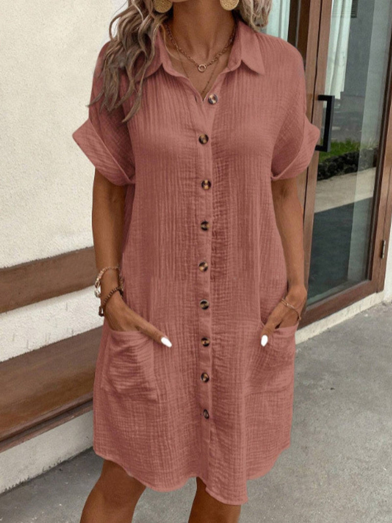 Hailey | Vestido camisero cómodo