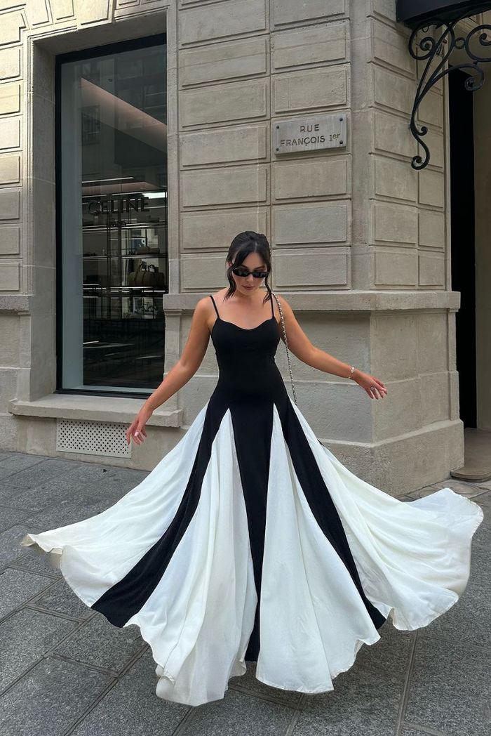 Elianna | Vestido largo con paneles
