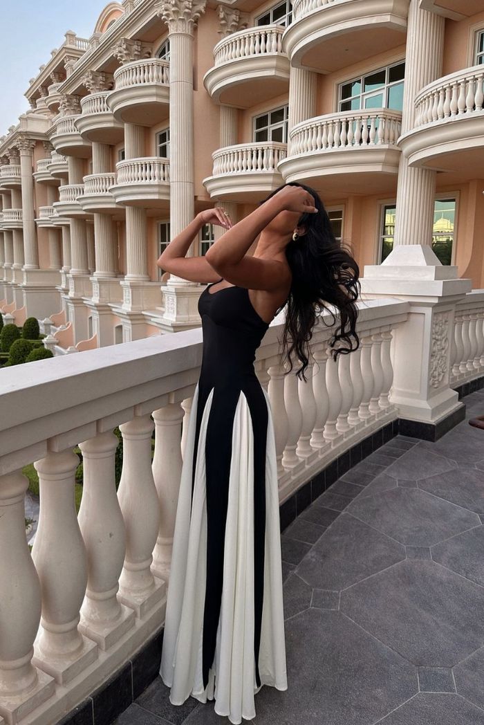 Elianna | Vestido largo con paneles