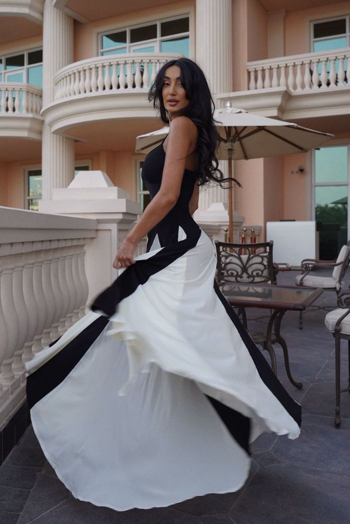 Elianna | Vestido largo con paneles
