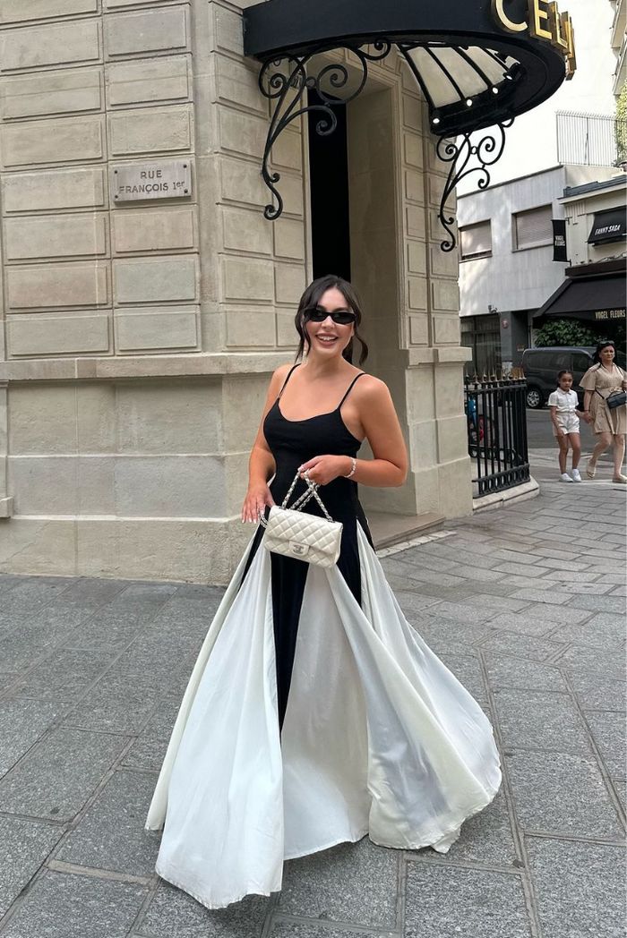 Elianna | Vestido largo con paneles